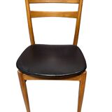 Set of six wooden chairs