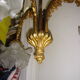 Chandelier bronze 3 tulip glass beginning XX