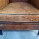 Vintage Sheepskin Club Chair - Raw Patina, Man Cave Essential
