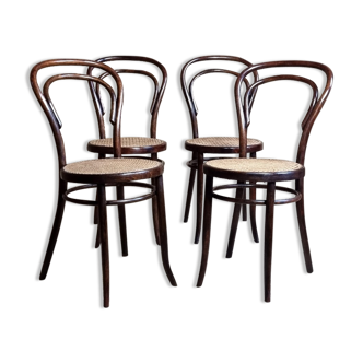 4 bistro chairs n°14 Horgen-Glarus early twentieth century