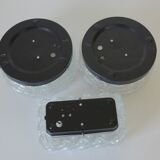 Appliques vintage, lot de 3 appliques murales, plafonnier encastré