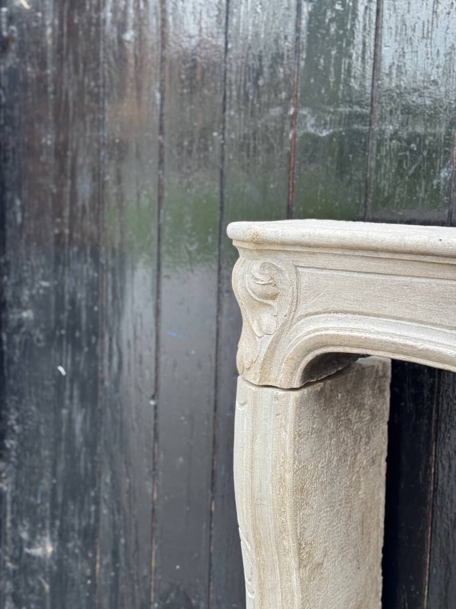 Regency style fireplace in loamy stone circa 1880