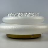 60s 70s Plafoniere gold wall lamp bubble glass space age design