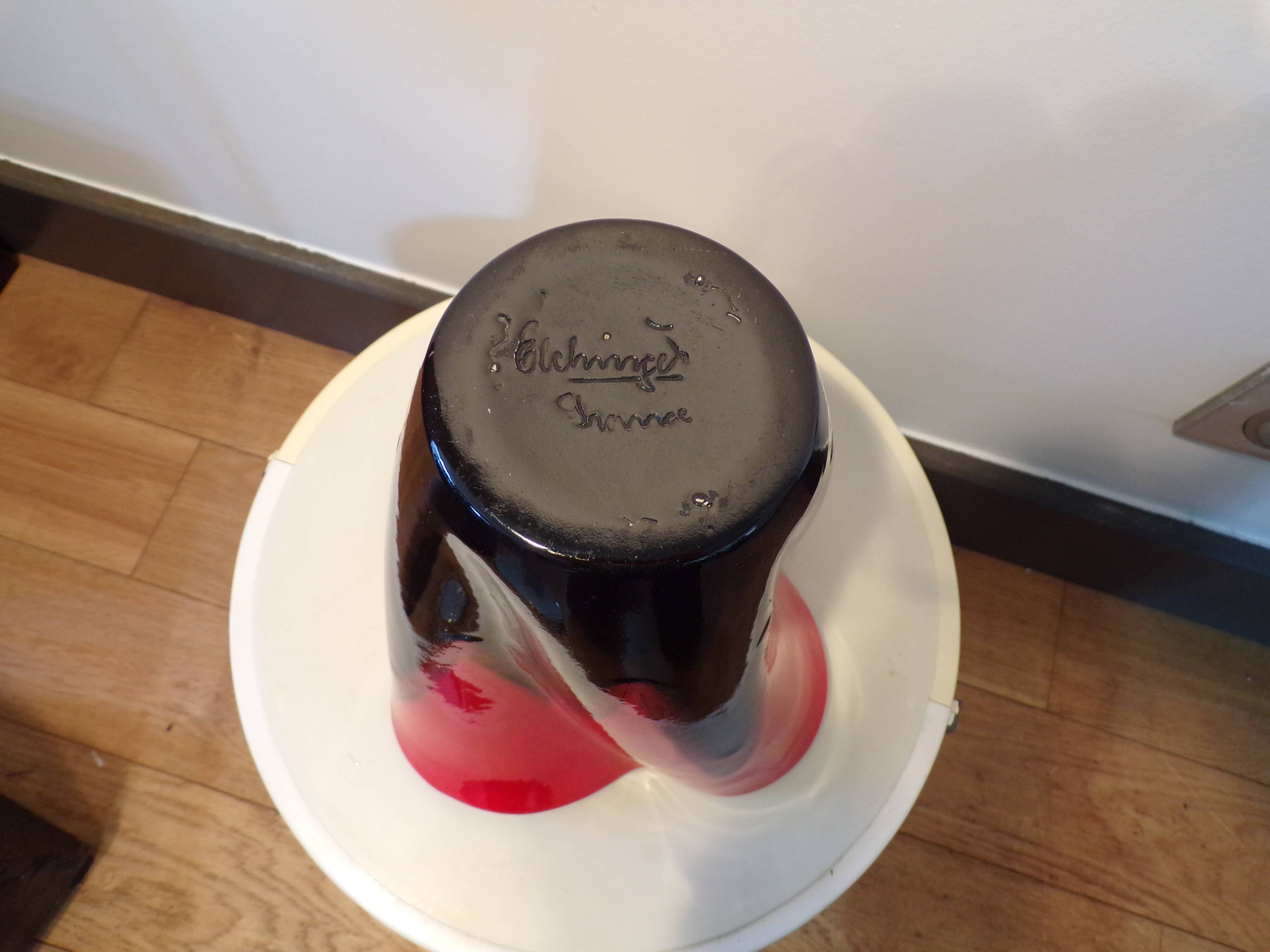 Elchinger quadrilobed handkerchief vase h=22cm