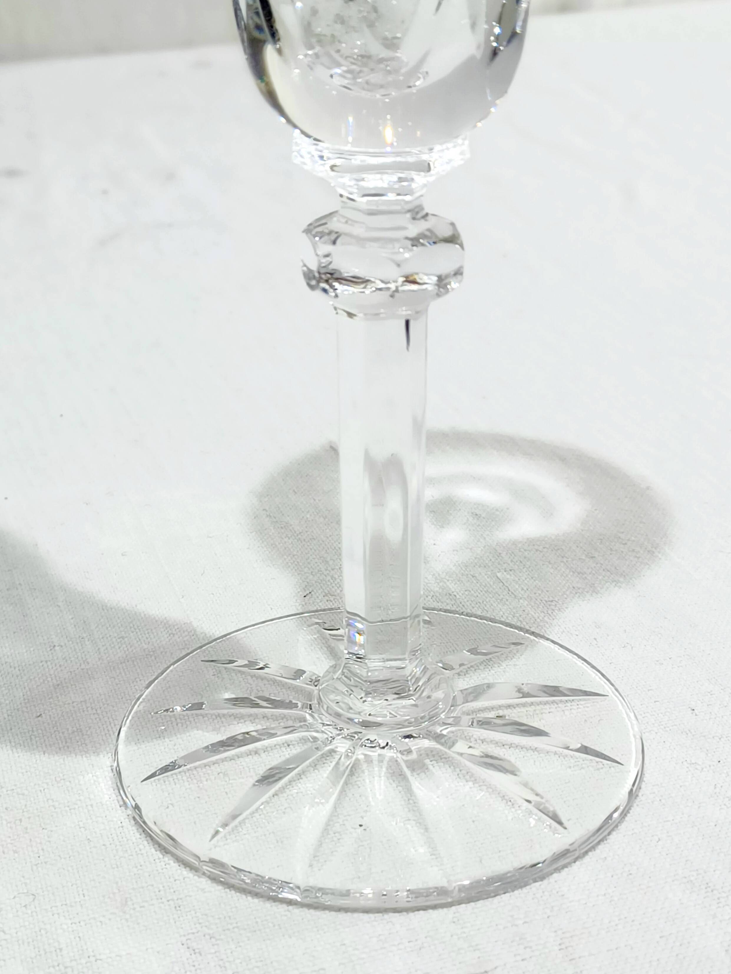 Saint Louis – 10 champagne flutes in crystal, Provence model