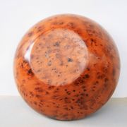 Mid Century Turned Oak Burl Bowl  Centerpiece Bowl