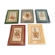 5 herbariums, framed floral arrangement