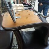 Set of 6 ergonomic chairs circa 1960