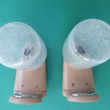 Pair of vintage bathroom wall lights from Germany in the 70s