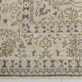 6x10 Navy Blue Turkish Vintage Rug, 193x315Cm