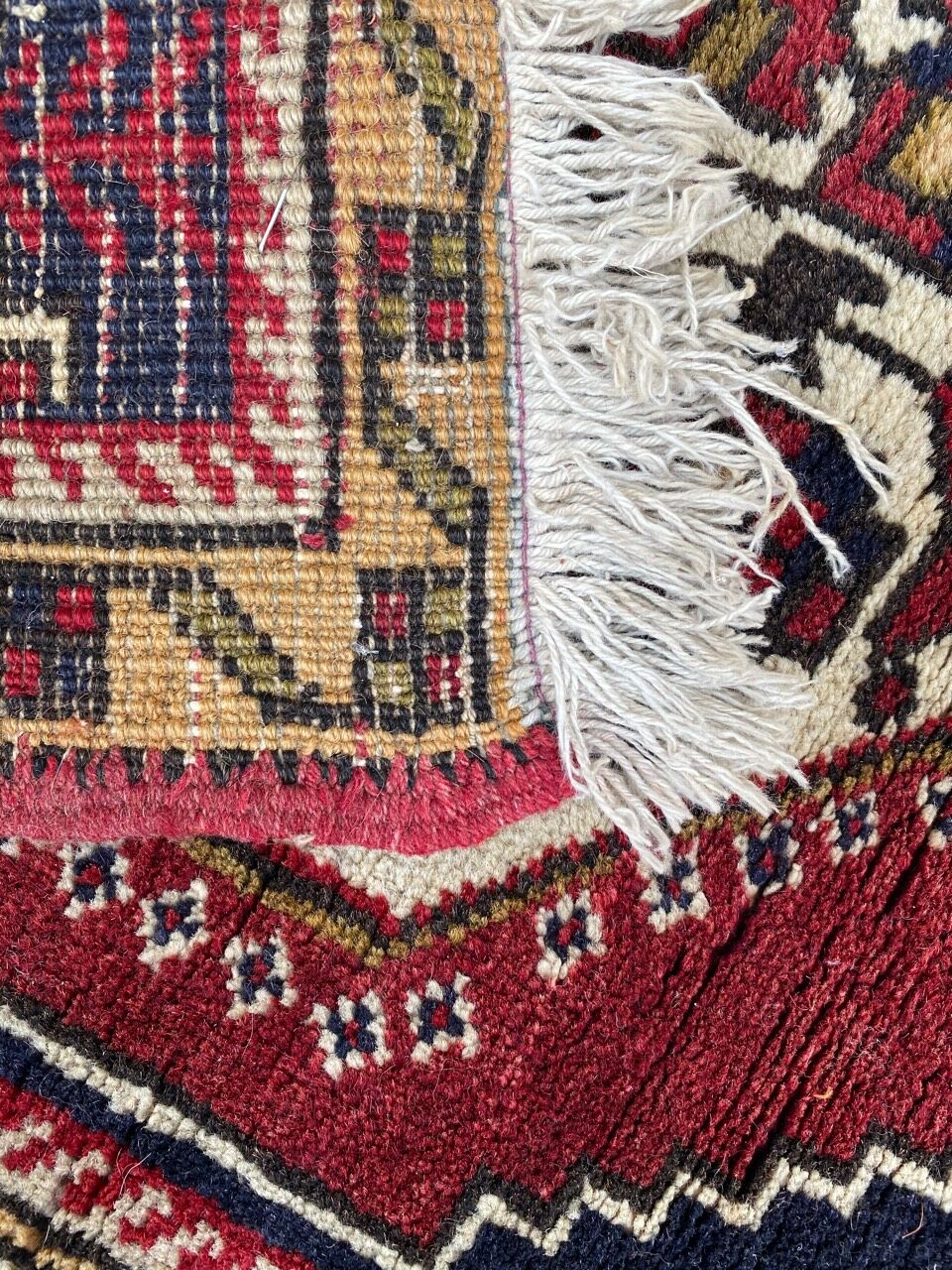 Nice little Turkish vintage carpet Yastik 53x97 cm