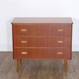 Vintage Scandinavian teak chest of drawers 1960