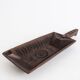 Grain shovel, spice shovel in engraved wood - Folk art