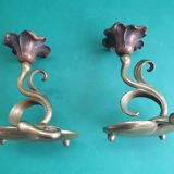 Pair of Art Nouveau candlesticks