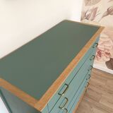 Vintage dresser, celadon green