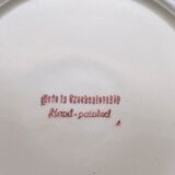 Hand-painted ceramic plates floral motif