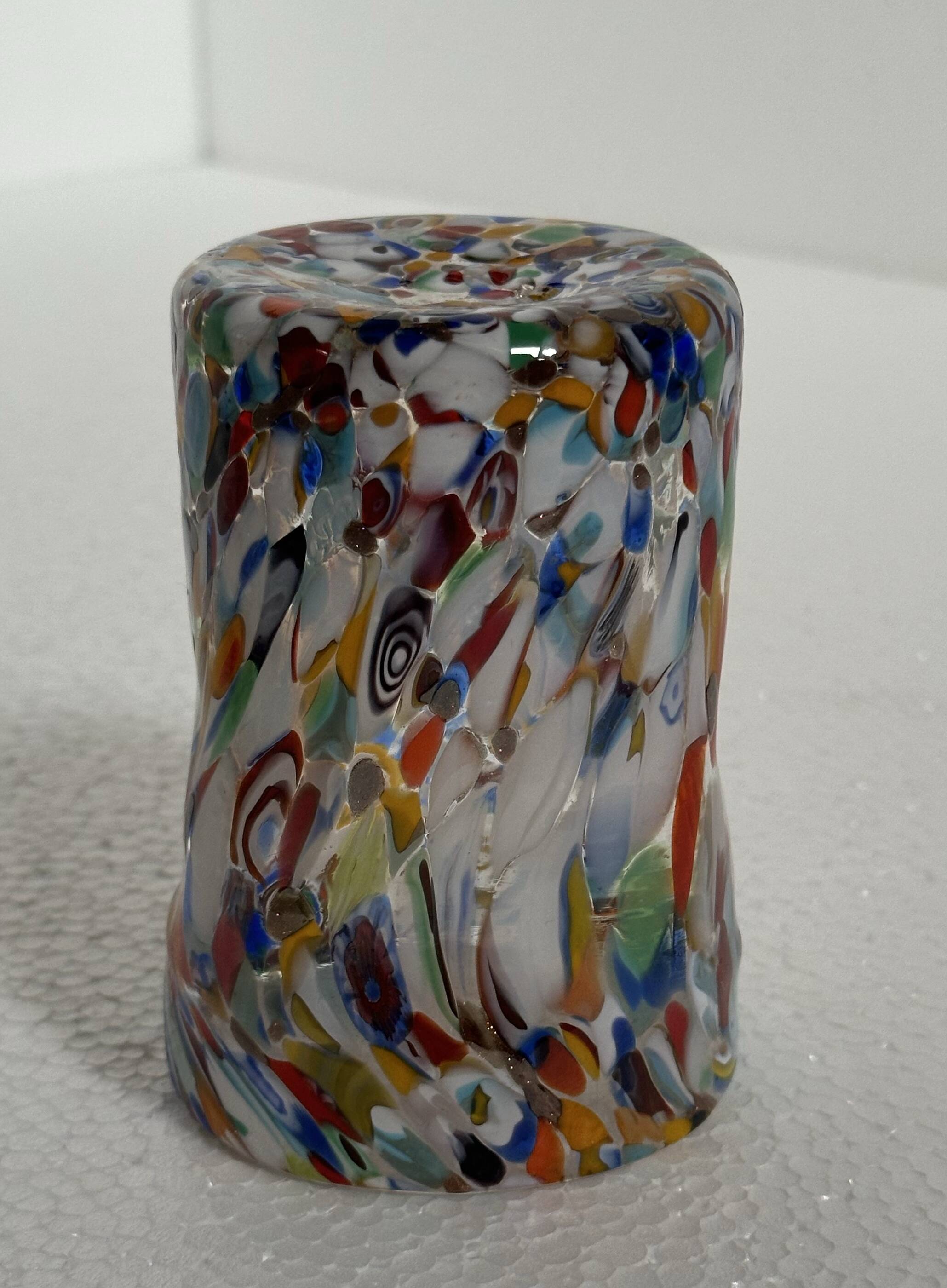 Original Goto Venetian Glass - transparent Multicolor -Table Glass /DRINK Glass - Super Light- Uniqu