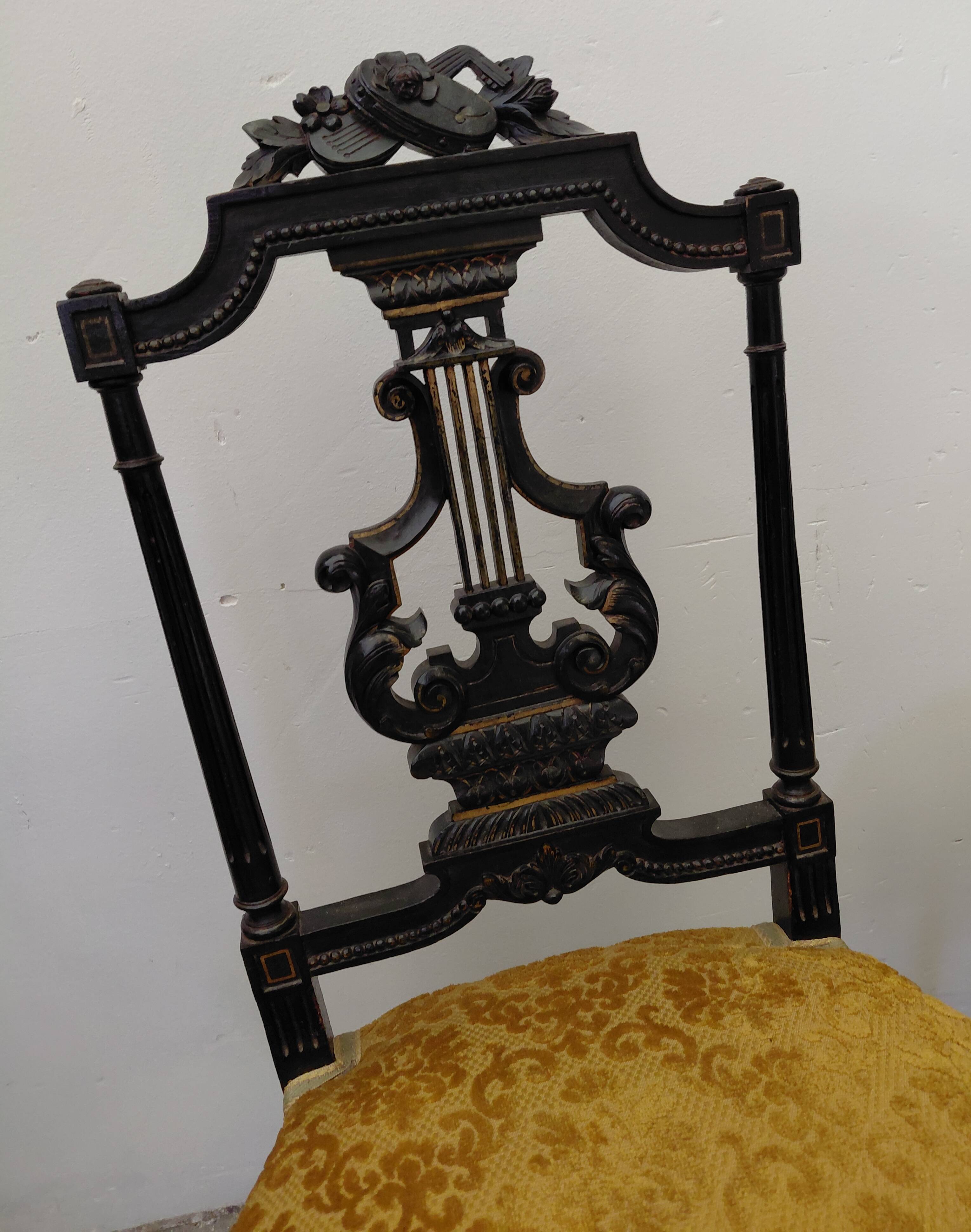 Pair of musical chairs, 19th century