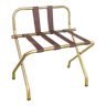 High back luggage bagage rack in brass