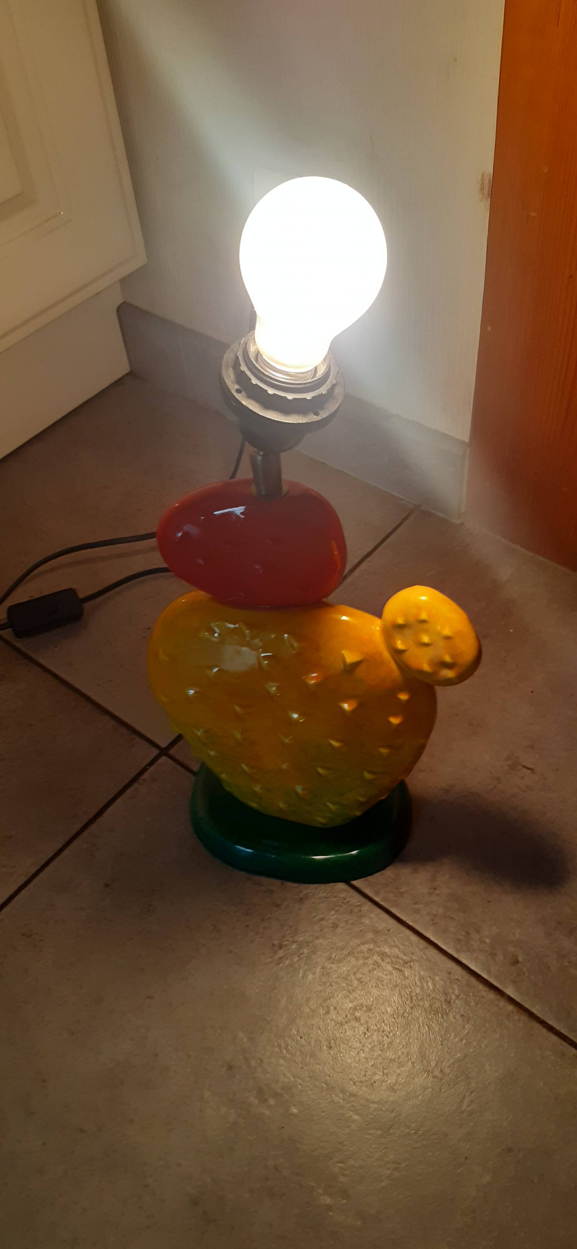 "Cactus" lamp by François Chatain France 1980