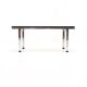 Mid century grey limestone and chrome coffee table 1960