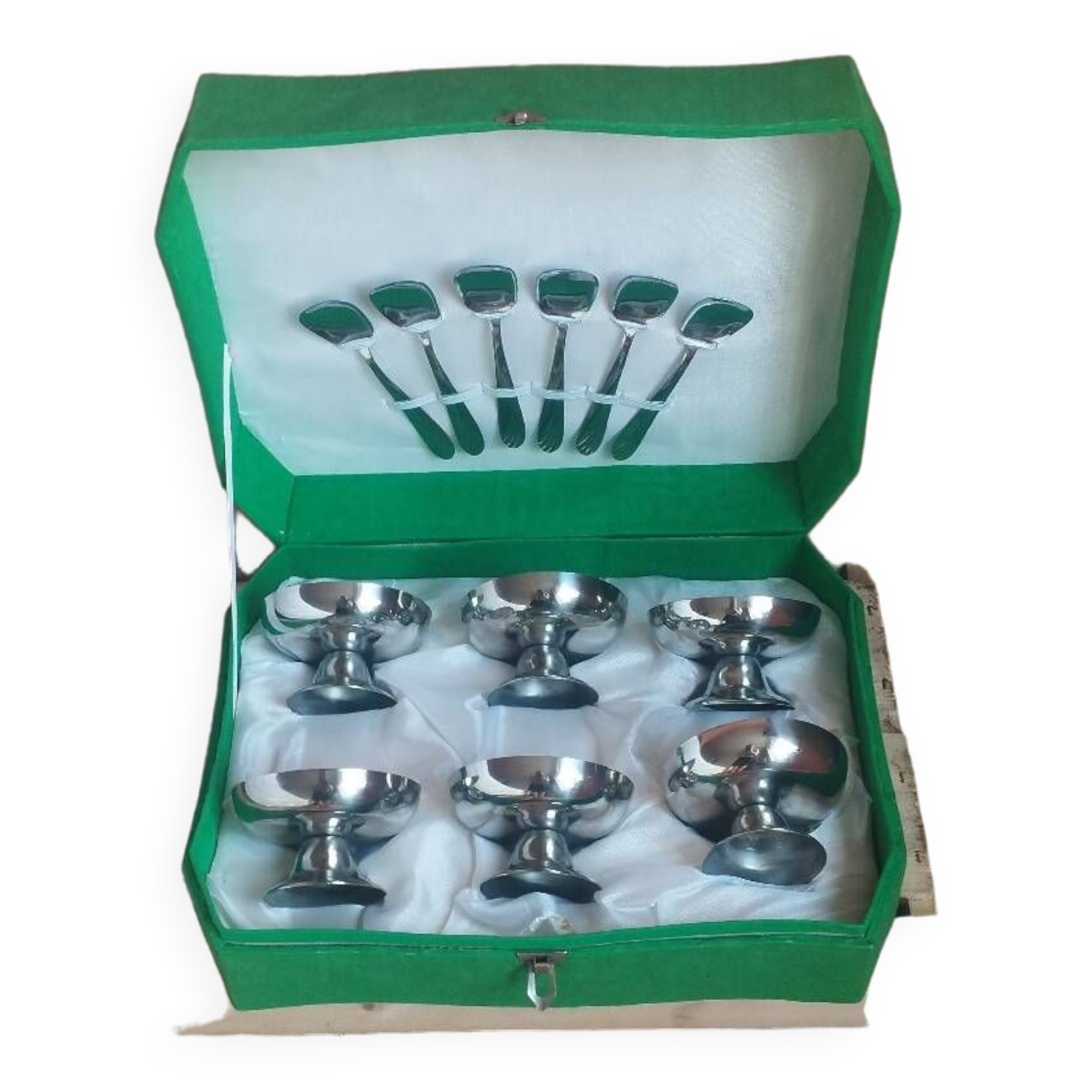Stainless steel ice cream cup in original box