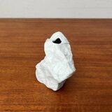 Vintage white porcelain rock vase from KPM Royal Porcelain, 1970s.