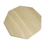 Vintage Octagonal Travertine Coffee Table 1970s Italian Design
