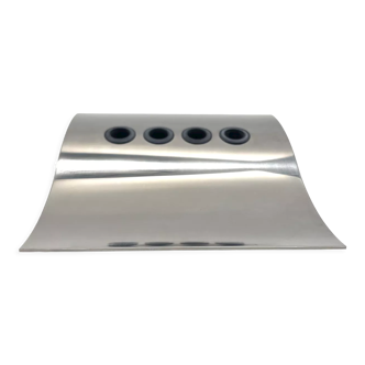 Plumier Royal Copenhaguen / Georg Jensen - Wave Desk Series - pot à stylos - 1992
