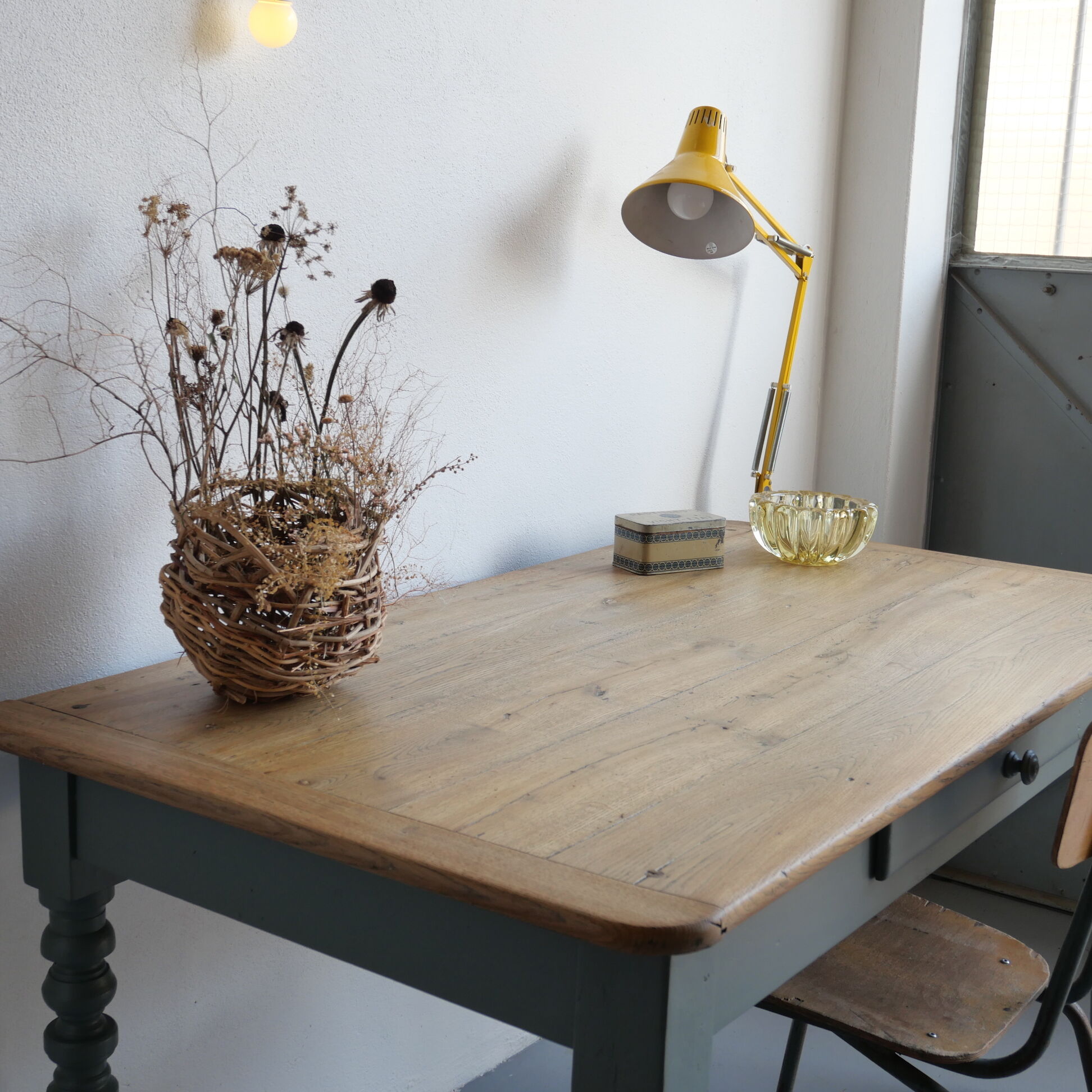 Renovated old oak table