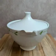 Antique ironstone soup tureen Digoin Sarreguemines – Poupette model – Vintage
