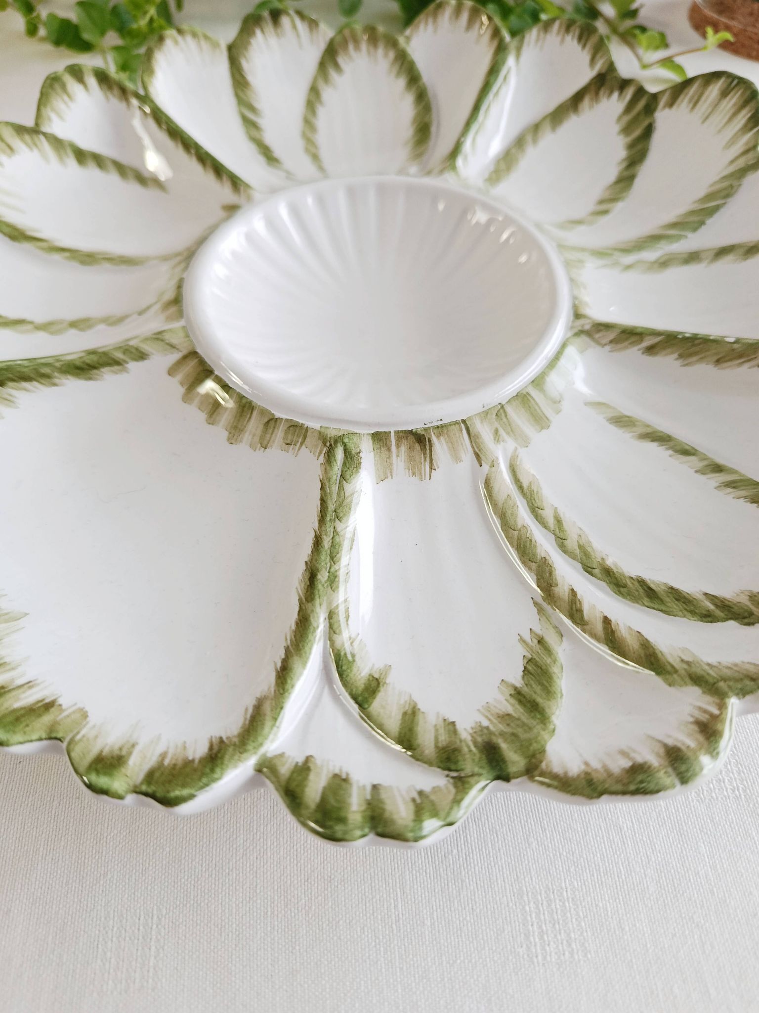 Assiette à artichaut en céramique italienne