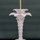 Lampe Palmier en céramique rose nacrée, Italie, circa 1960