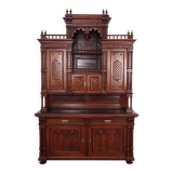 Armoire éclectique en chêne, design allemand, entre-deux-guerres, production : Allemagne