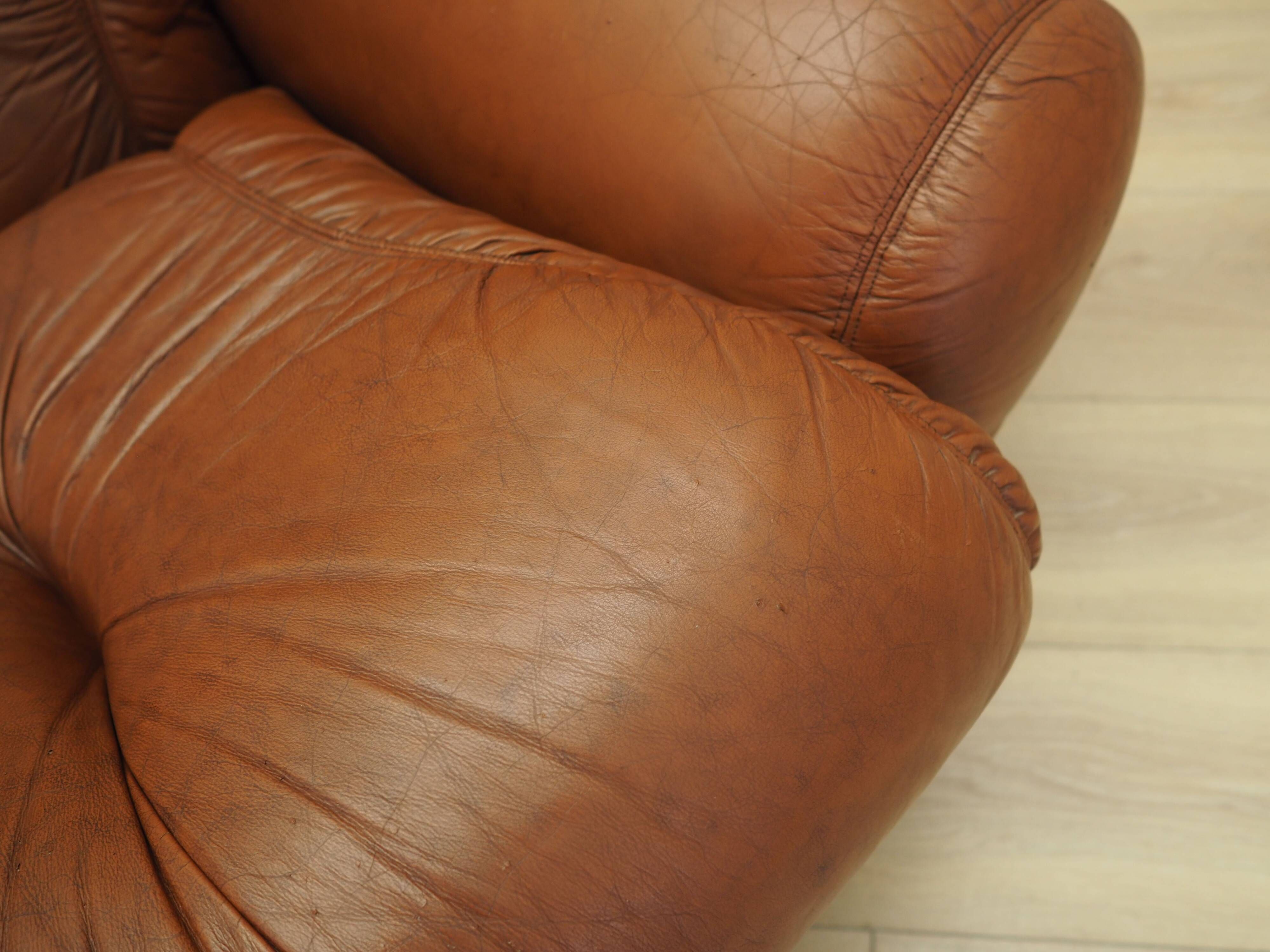 Brown armchair, Italian design, 1970s, production: Italy