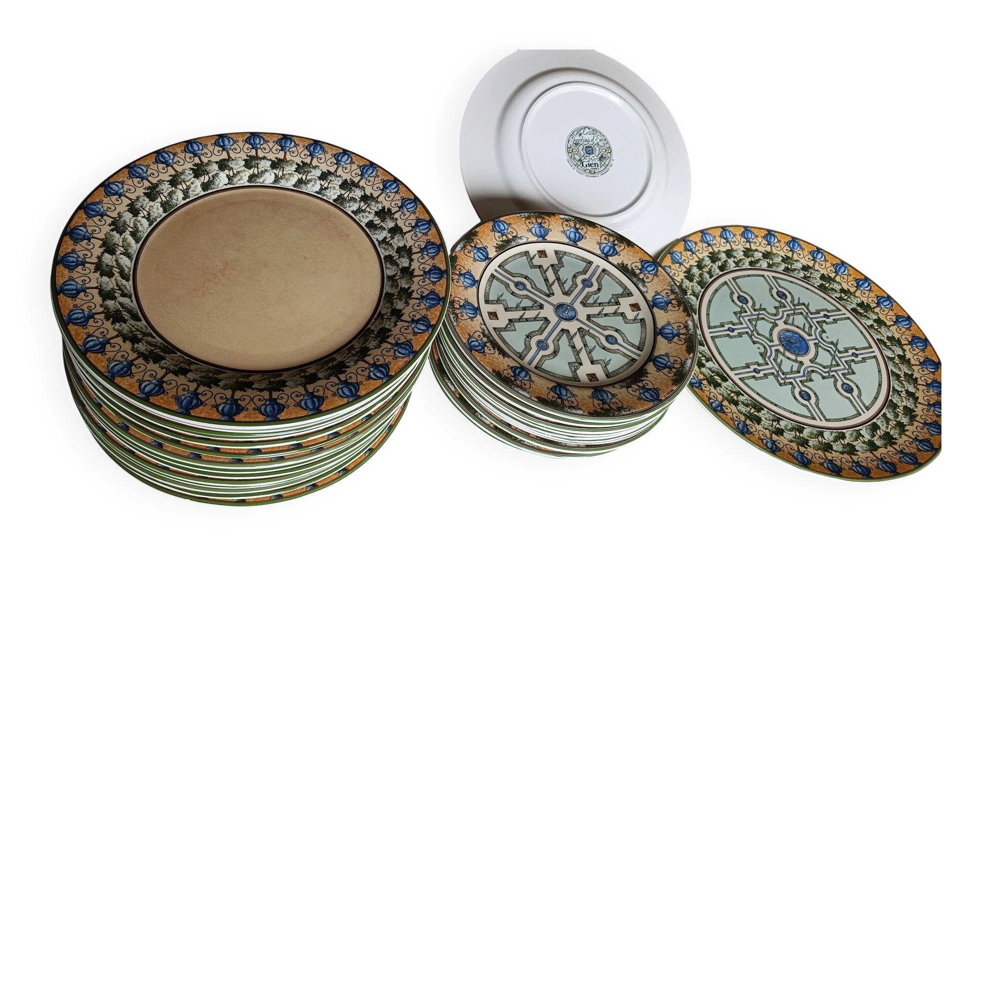 Gien Tableware Set "The Water Gardens"