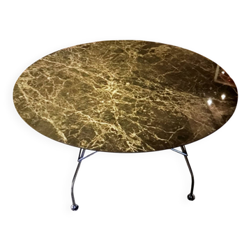 Kartell Glossy marble round table