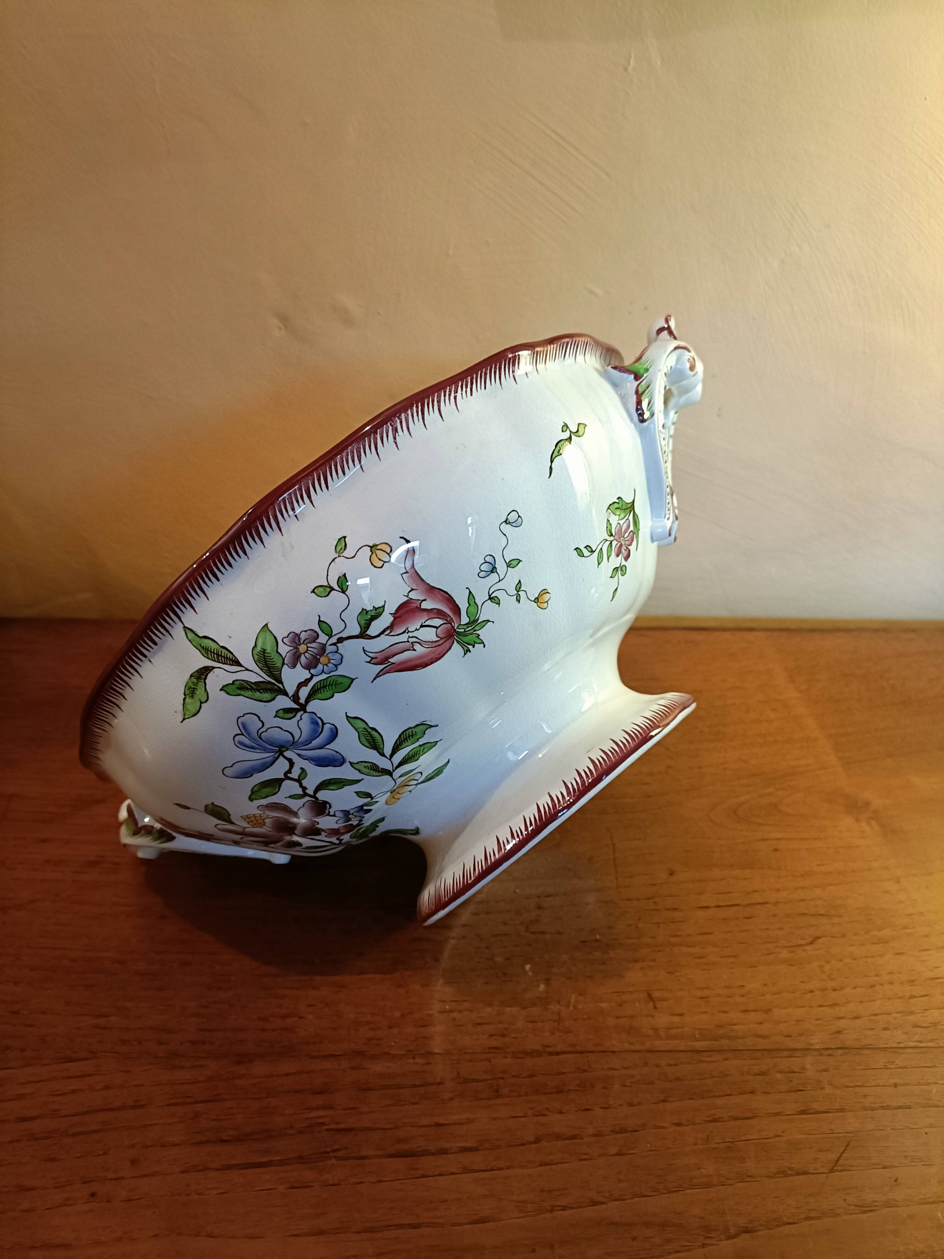 Large old Strasbourg salad bowl