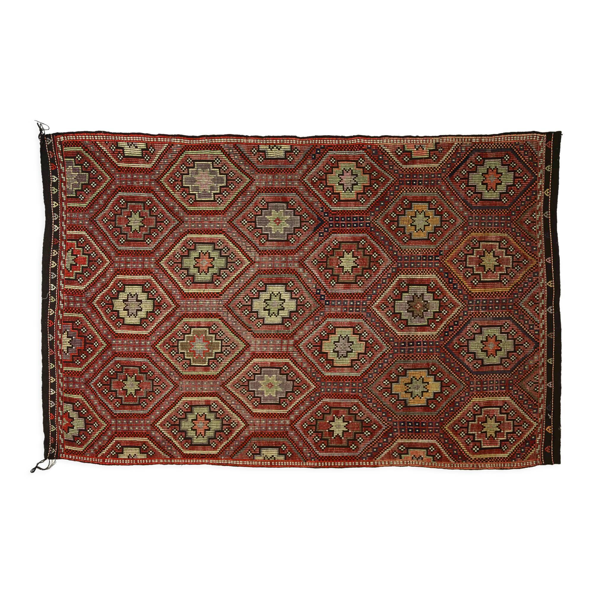 Anatolian handmade kilim rug 300 cm x 195 cm