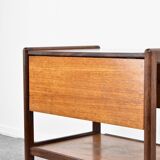 Midcentury Fold Up Drinks Trolley / Hostess In Teak.