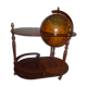 Desserte bar mappemonde globe terrestre  roulette vintage
