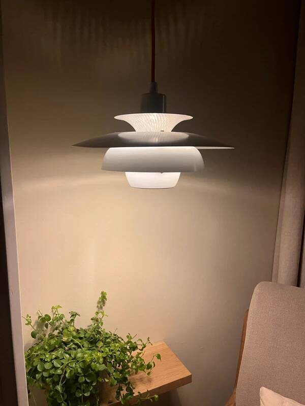Vintage Danish pendant in style of Louis Poulsen