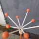 Vintage orange coatrack