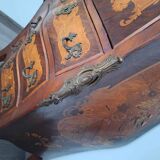 Antique secretary with marble top, late 19th century office furniture