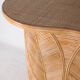 Rattan "leaves" console