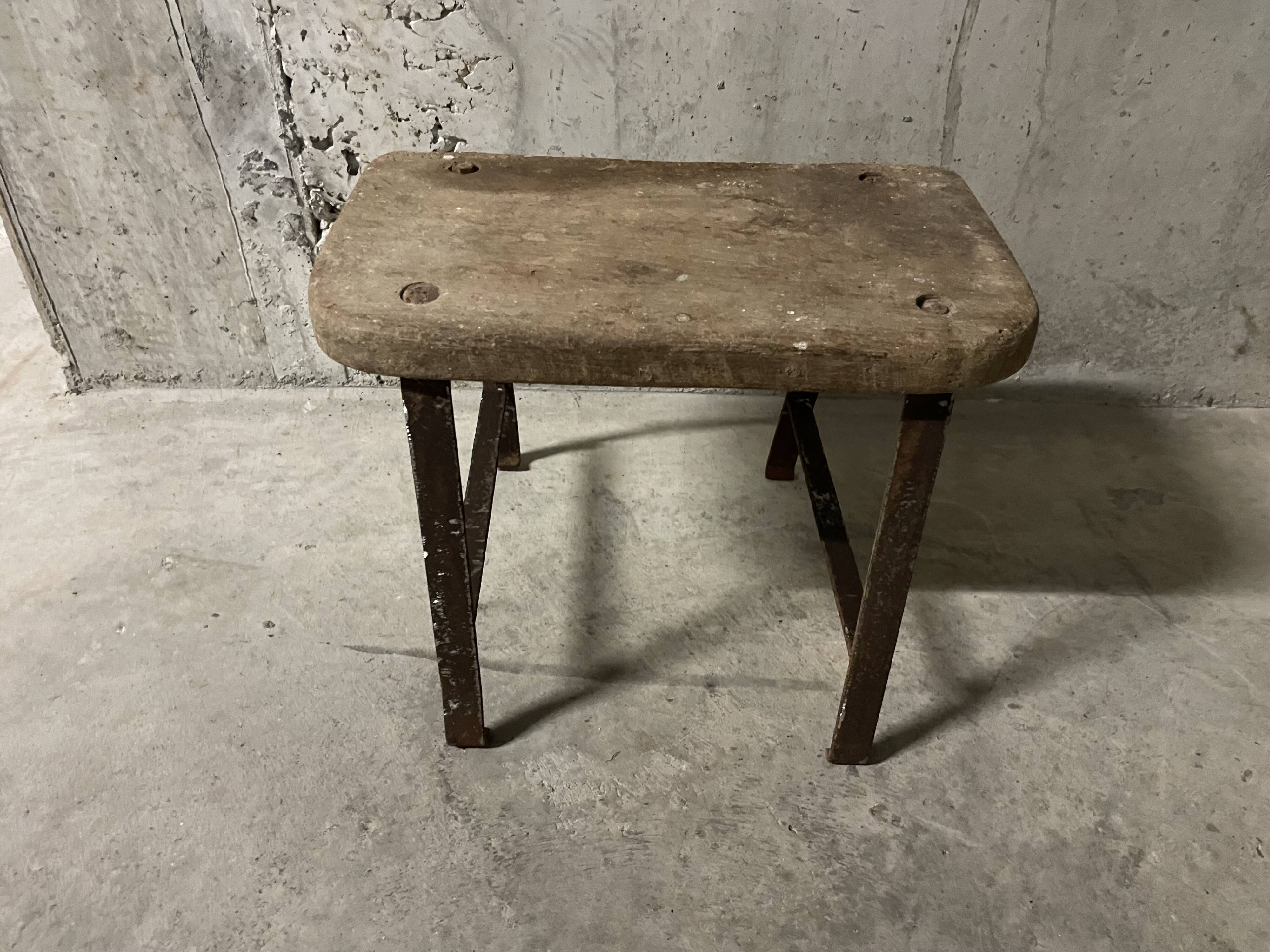 Low industrial stool