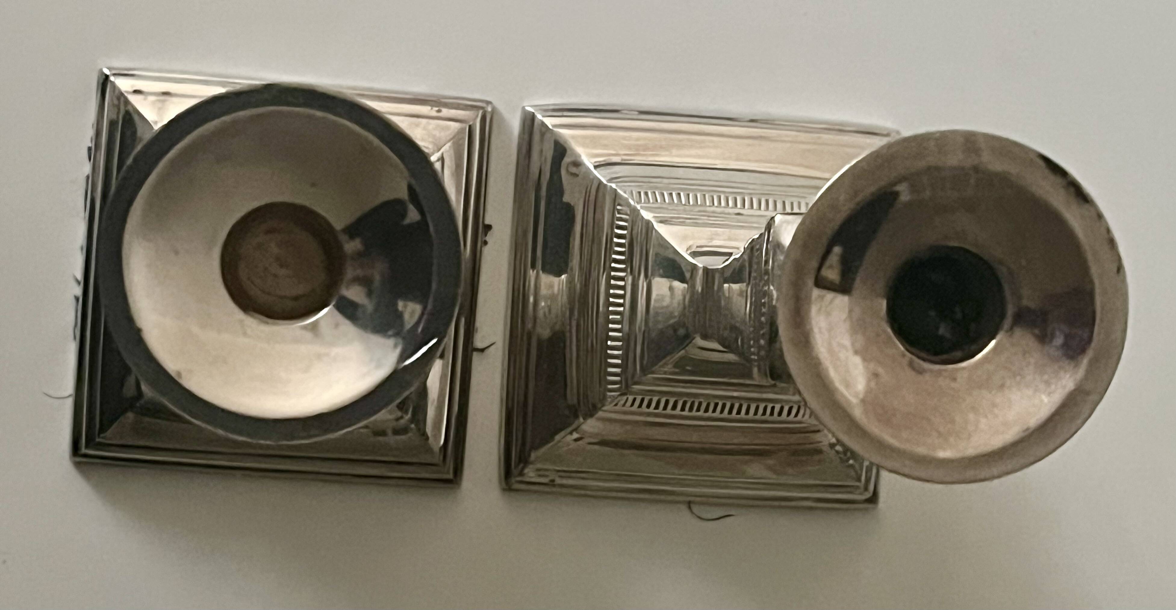 Pair of candlesticks - Silver-plated - Very good condition