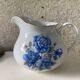 Coffee service in white porcelain pattern pink blue art deco