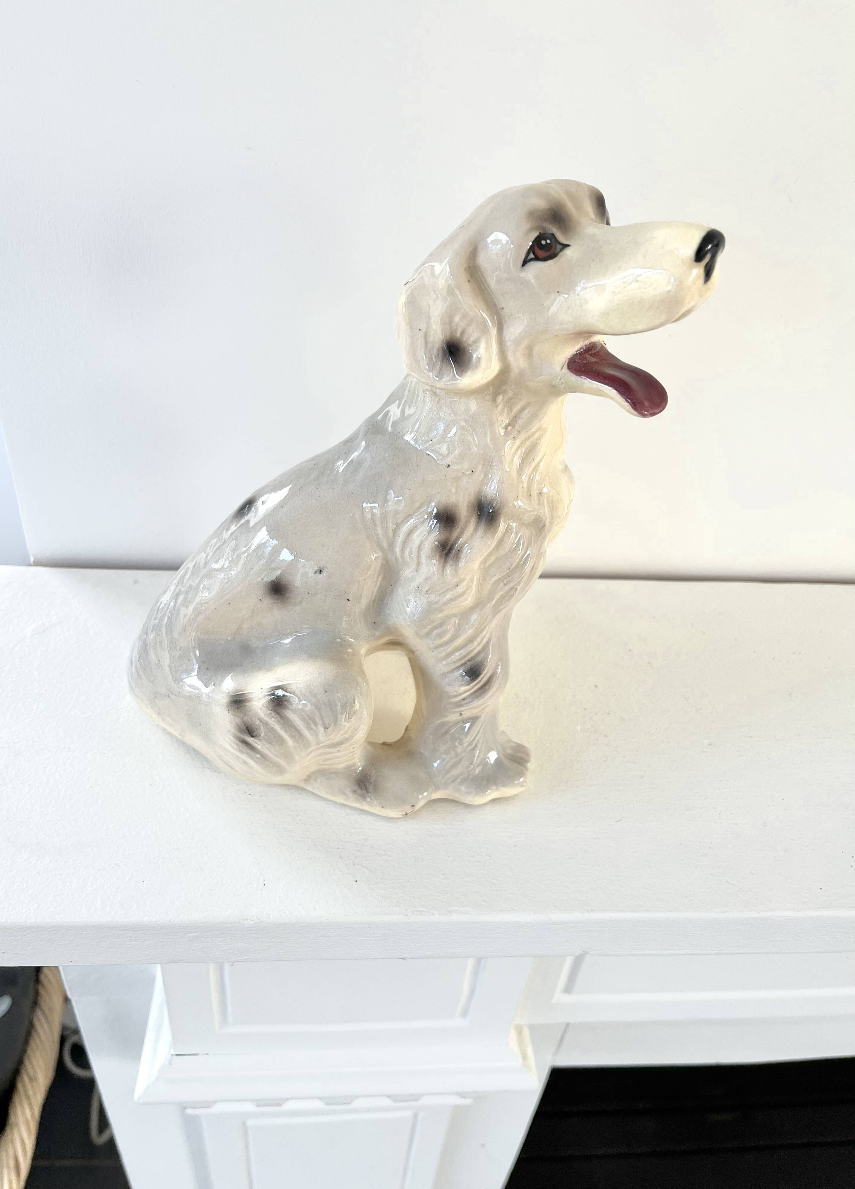 Vintage ceramic dog