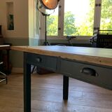 Old farm table with drawers